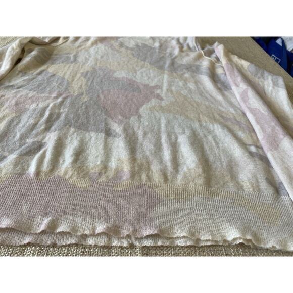 ZADIG & VOLTAIRE 100% Cashmere Pastel Camo Pullover Sweater L - Picture 13 of 13